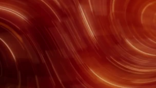Einem Dunklen Raum Wirbeln Rote Und Orangene Lichter Einer Glasschüssel — Stockvideo