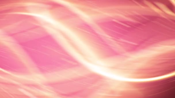 Рожевий Фон Протікаючим Світлом Візерунком Світло Рожевого Помаранчевого Кольорів Дає — стокове відео