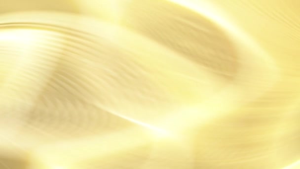 Fundo Dourado Com Padrão Amarelo Claro Branco Incluindo Ondas Luz — Vídeo de Stock