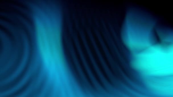 Eine Blaue Welle Dunkeln Mit Blauen Lichttapeten Abstrakter Hintergrund Mit — Stockvideo