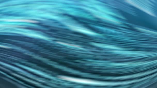 青い海は波と抽象的な背景を持つ美しい色です — ストック動画