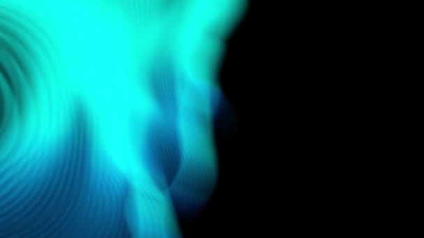 Синій Зелений Дає Яскраве Енергійне Відчуття Час Чорний Фон — стокове відео