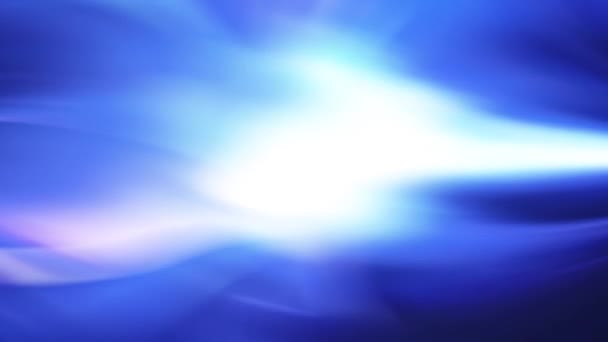中央ライト付きの抽象的なブルーの背景 白い光で青い抽象的な背景 ブルー抽象的な背景 — ストック動画