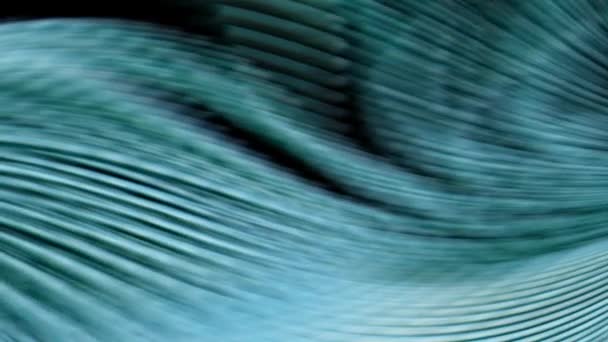 Detailní Video Vln Vln Vln Oceánu Ukazuje Fascinující Modrou Vlnu — Stock video
