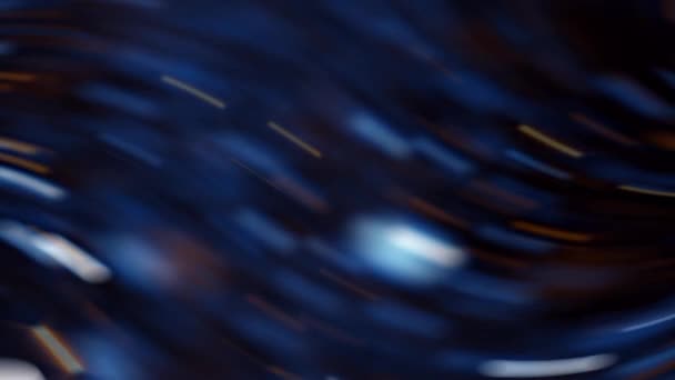 Синьо Чорний Фон Розмитими Вогнями Абстрактний Фон Синьо Чорних Кольорах — стокове відео