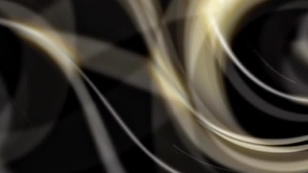 黑色和白色 特征图案 涡旋和光效果 — 图库视频影像