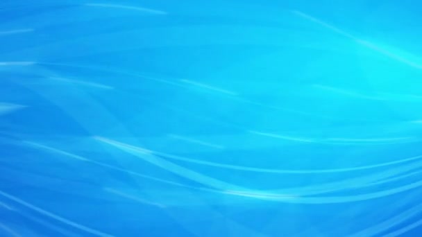 Потрясающая Голубая Вода Абстрактный Фон Включают Себя Образцы Световых Лучей — стоковое видео