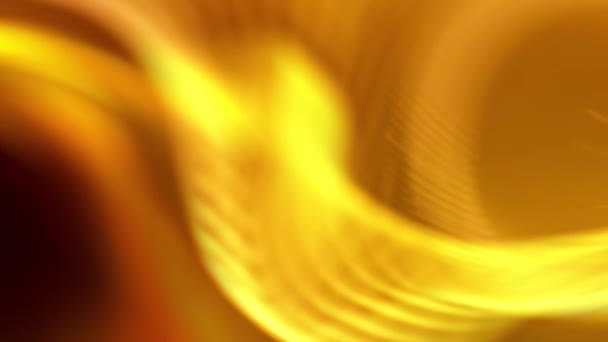 Gyllene Orange Och Gula Färger Inklusive Mönster Suddiga Effekter Och — Stockvideo