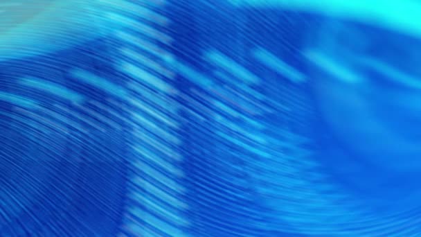Een Blauwe Waterachtergrond Met Een Patroon Van Lijnen Abstract Blauw — Stockvideo