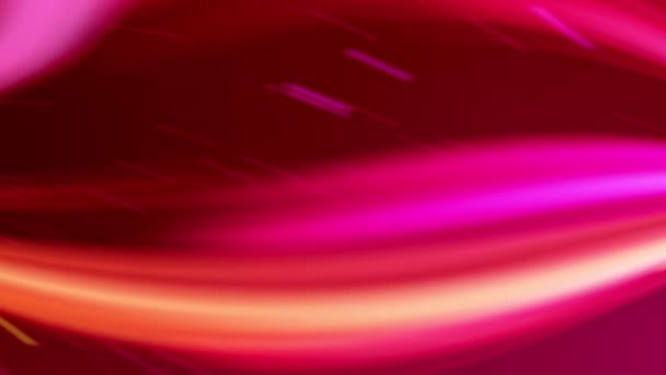 美しい壁紙を含む波と光の効果を持つ赤とピンクの抽象的な背景 — ストック動画