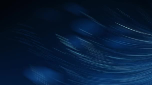 Блакитний Абстрактний Фон Темно Синім Небом Візерунком Світлих Струн — стокове відео