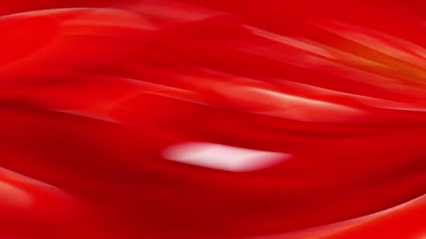 Red Background Flowing Wave Pattern Wavy Lines Red Silk Fabric — Stock Video