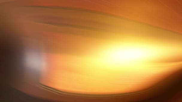 Zbliżenie Stołu Światłem Zamazane Zdjęcie Zachodu Słońca Zamazany Pomarańczowy Obiekt — Wideo stockowe