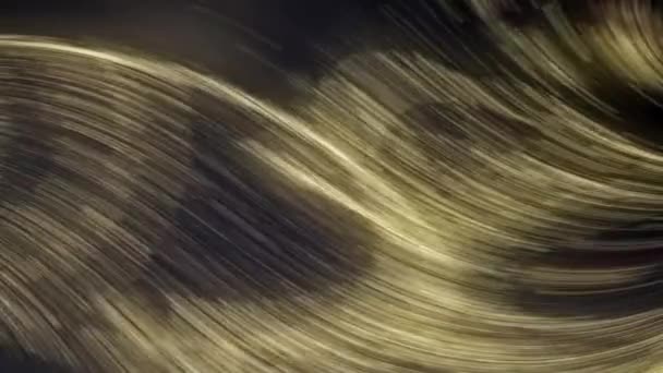 Golden Light Pattern Streaks Sky Create Abstract Wave Golden Silver — Stock Video