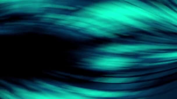 青と黒の背景を補完した海の対照的な青い波 — ストック動画