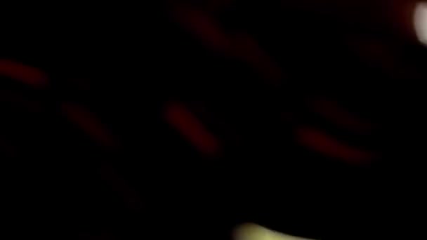 Абстрактный Золотой Узор Размытый Цветок Клавиша Клавиатуре Свет Черном Фоне — стоковое видео