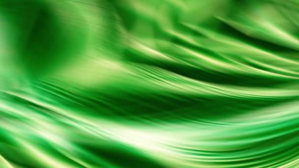 Zielona Fala Abstrakcyjne Tło Streszczenie Zielone Tło Płynących Linii Falistych — Wideo stockowe
