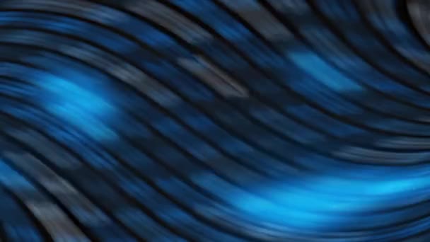 Смесь Синего Черного Фона Расплывчатыми Волнистыми Узорами Абстрактными Дизайнами — стоковое видео