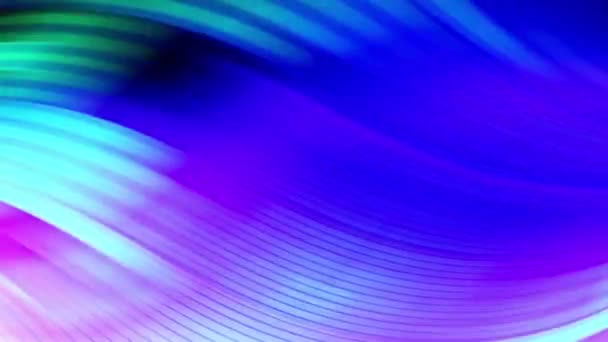 带有蓝色和紫色波浪图案的抽象背景 包括波浪 黑暗碎片 — 图库视频影像