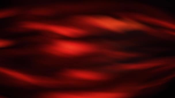 Een Donkere Kamer Zijn Rode Oranje Lichten Samen Met Een — Stockvideo