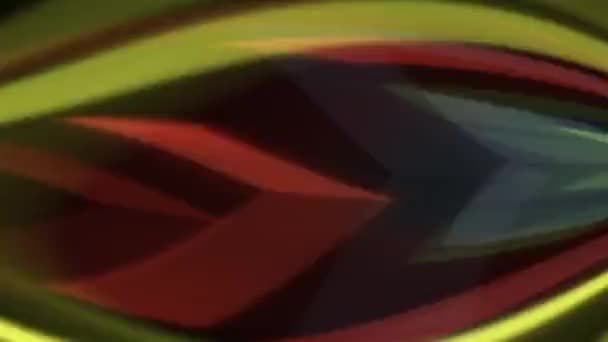 緑と赤の色合いのカラフルな抽象的な背景 黄色のタッチ — ストック動画