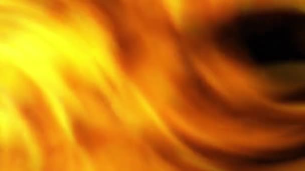 Жовтий Вогонь Небі Крупним Планом Вогонь Різних Фоні Тому Числі — стокове відео
