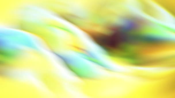 Абстрактные Картины Состоят Зеленого Синего Фона Желтыми Красочными Узорами Одна — стоковое видео