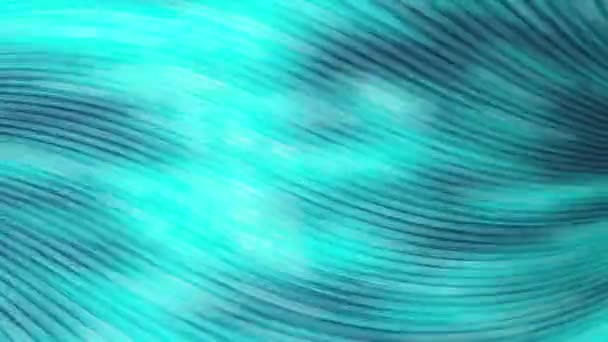 波のパターンが付いている波のパターンおよび青い金属の背景の青い背景 青い波の壁紙は壁紙の洞窟で見つけることができます 青と緑のワイヤーテクスチャのクローズアップ画像 — ストック動画