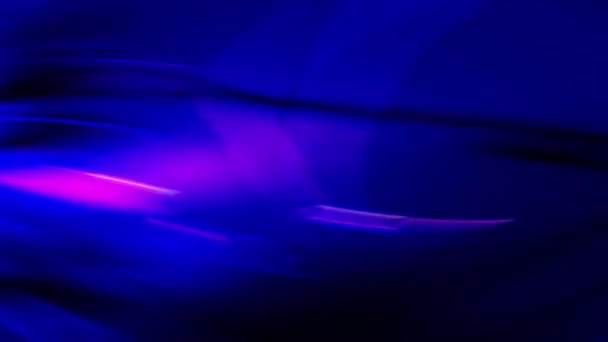 具有模糊效果的紫色 蓝色和黑色背景 白光和各种图案 — 图库视频影像