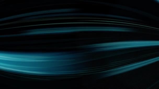 Modré Světlo Čáry Černém Pozadí Elegantní Modré Tapety Čerstvé Tapety — Stock video