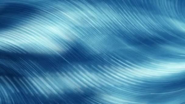 Υπάρχει Ένα Μπλε Φόντο Κυματοειδές Μοτίβο Δημιουργώντας Ένα Κυματοειδές Αποτέλεσμα — Αρχείο Βίντεο