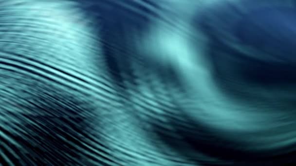 Ocean Waves Effect Dark Vivid Colors Blue Wave Reflection Sky — Stock Video