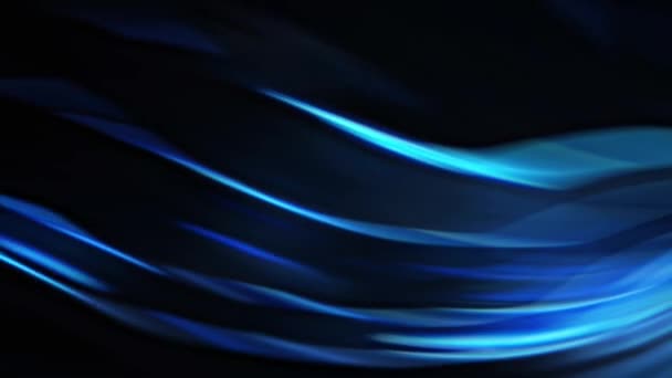 Синее Пламя Черном Фоне Символизирует Роскошь Абстрактную Элегантность Свежую Красоту — стоковое видео
