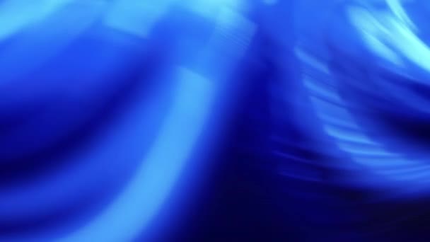 Текст Описывает Синий Свет Различные Синие Задние Фонари Размытыми Узорами — стоковое видео