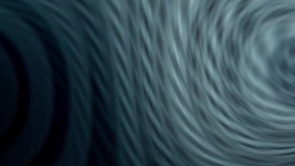 Närbilder Fokuserar Abstrakta Blå Våg Och Spiral Mönster Mot Blått — Stockvideo