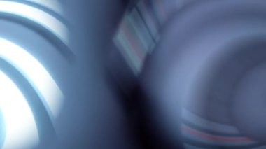 Ortasında beyaz bir daire olan bulanık mavi bir arkaplan.