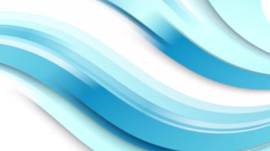 Mavi ve beyaz dalga animasyonu