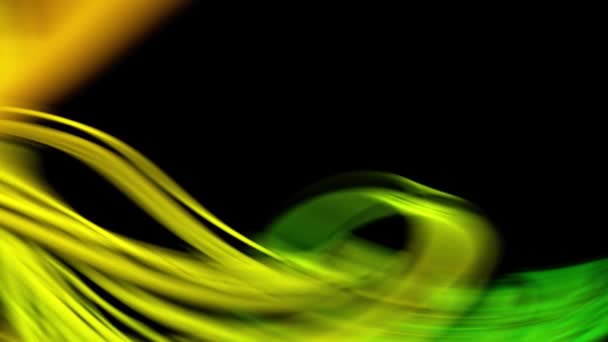 Желтый Зеленый Расплывчатый Фон Желтой Зеленой Полосой — стоковое видео