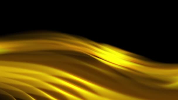 黄黑相间的背景 波浪形运动 — 图库视频影像