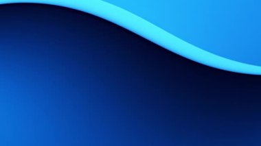 Ortasında beyaz çizgi olan mavi bir dalga.