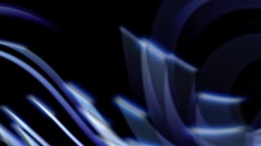 Koyu arkaplanda mavi ve mor bir girdap