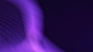 Mor bir sis, arka planda bulanık bir figür oluşturur.