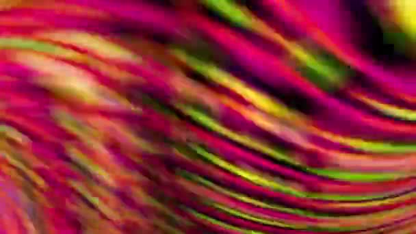 Ein Farbenfroher Wirbelnder Hintergrund Mit Violetten Gelben Und Rosa Farbtönen — Stockvideo