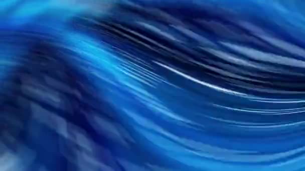 Animazione Blu Bianca Con Onde Oceaniche — Video Stock