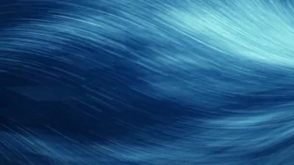 Modrobílé Vlny Oceánu Pohybu — Stock video