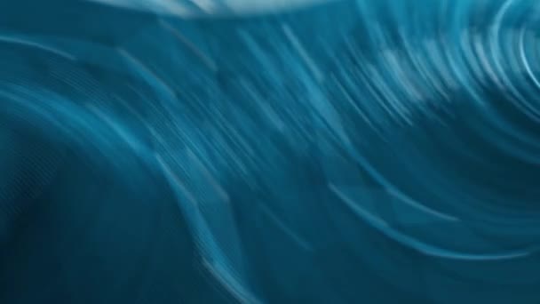 Голубая Океанская Волна Белой Пеной Наверху — стоковое видео