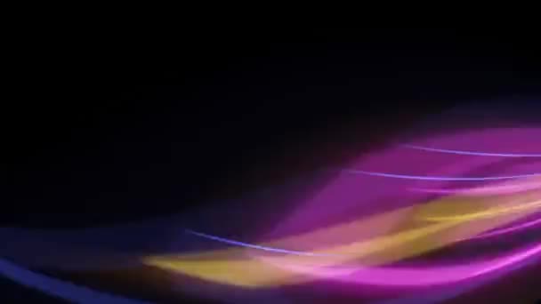 Красочный Абстрактный Фон Фиолетовыми Желтыми Оттенками — стоковое видео