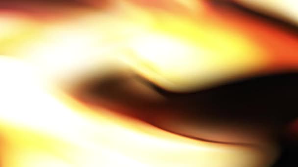 Ein Verschwommenes Bild Eines Kamins Mit Orangen Und Gelben Flammen — Stockvideo