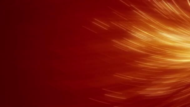 Een Rode Oranje Wazige Achtergrond Met Gele Strepen — Stockvideo