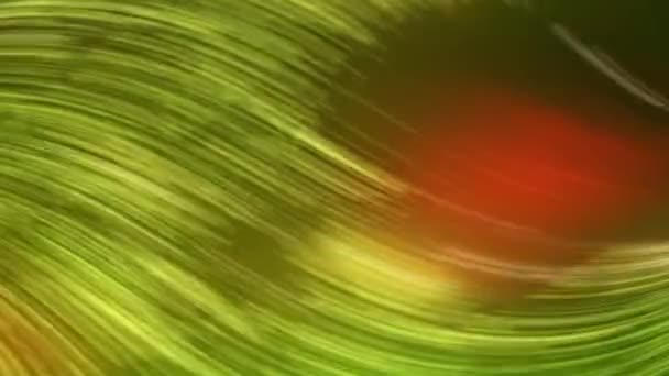 Een Groene Gele Wazige Achtergrond Met Een Lichtstreep — Stockvideo